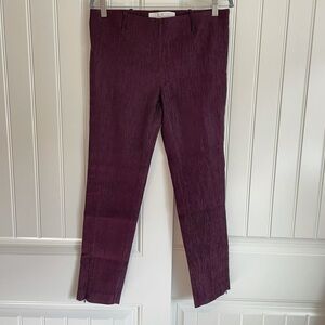 Golden Goose burgundy mid rise corduroy straight leg pants size medium